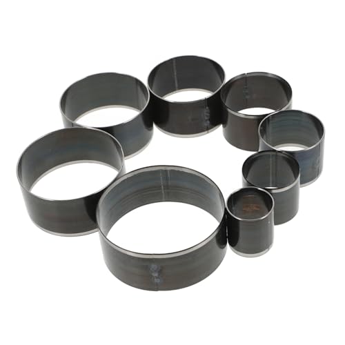 ARTIBETTER 8 Stück Lederwaren Loch Cutter Kreis klein Puncher Lederwerkzeug Lederschneidewerkzeug Lederhandwerk Ledersets für Anfänger Stahl mit hohem Kohlenstoffgehalt Silver von Artibetter