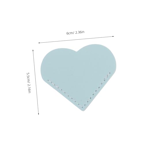 ARTIBETTER 8 Stück Liebe Lesezeichen ästhetisches Lesezeichen Zubehör zum Lesen von Büchern Lesezeichenhalter Lesezubehör Fotoecken für Sammelalben Ecke der Herzseite Buchecke PVC von Artibetter