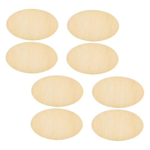 ARTIBETTER 8 Stück Ovale Holzspäne Holzformen Unvollendetes Holzhandwerk Schild Aus Holz Holzhandwerk Für Souvenirs Unfertige Holzplatte Holzleerausschnitte Holzscheiben Beige Buchsbaum von Artibetter