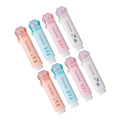 ARTIBETTER 8 Stück Radiergummi Für Katzen Pfoten Schule Karikatur Multipack Haustier Schreibwaren Süßer Radiergummi Rosa Gummis Farbig Tragbar Klaue Pastell Geformt Ästhetisch Kind von Artibetter