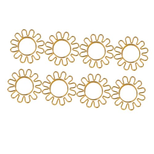 ARTIBETTER 8 Stück Sonnenblumen Büroklammern Planer Lesezeichen Büroklammern Schreibtisch Niedliche Binder Clips Büroklammerhalter Clips Für Papier Golden von Artibetter
