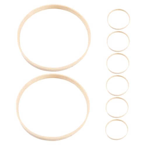ARTIBETTER 8 Stück Teiliges Bambus DIY Stickrahmen Holzringe für Kreuzstich Blumenkranz Basteln Naturmaterialien Langlebig und Vielseitig für Hochzeits und Wohnraumdekoration ARTIBETTER 8 Stück Teiliges Bambus DIY Stickrahmen Holzringe für Kreuzstich Blumenkranz Basteln Naturmaterialien Langlebig und Vielseitig für Hochzeits und Wohnraumdekoration von Artibetter