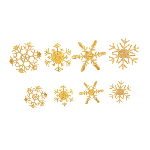ARTIBETTER 8 Stück Teiliges Goldene Schneeflocken Stickerei Patches Diy Aufnäher für Kleidung Weihnachtsdekoration Einfache Anwendung durch Bügeln oder Nähen Langlebigem Gefertigt ARTIBETTER 8 Stück Teiliges Goldene Schneeflocken Stickerei Patches Diy Aufnäher für Kleidung Weihnachtsdekoration Einfache Anwendung durch Bügeln oder Nähen Langlebigem Gefertigt von Artibetter