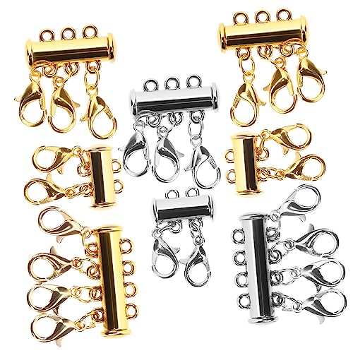 ARTIBETTER 8 Stück Teiliges Magnetische Kettenverbinder für Mehrlagige und Armbänder Langlebige Schmuckverschlüsse zur Vermeidung von Verwicklungen von Artibetter