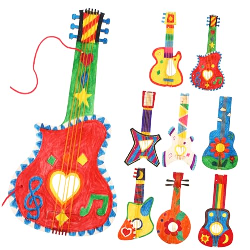 ARTIBETTER 8 Stück Teiliges Unlackierte Holzgitarren Ausschnitte Bastelmaterial für Kreative Projekte für Partys Geburtstagsfeiern und Dekorationen Vielseitige Formen zur Individuellen ARTIBETTER 8 Stück Teiliges Unlackierte Holzgitarren Ausschnitte Bastelmaterial für Kreative Projekte für Partys Geburtstagsfeiern und Dekorationen Vielseitige Formen zur Individuellen von Artibetter