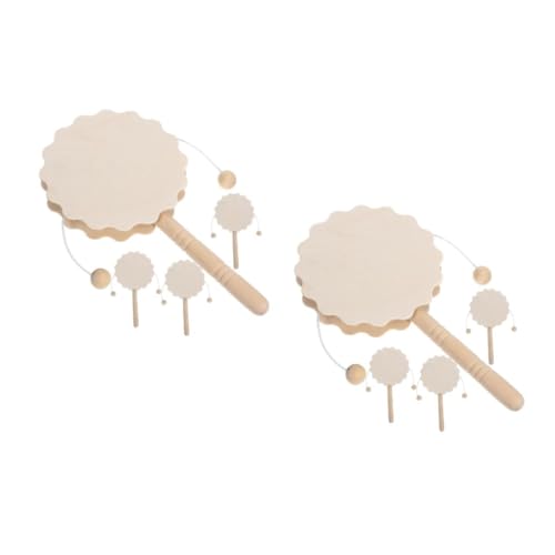 ARTIBETTER 8 Stück Unbemalte Holz Rasseltrommeln für DIY Malspielzeug zur Kreativen Gestaltung von Musikinstrumenten für Bastelprojekte und Spielgruppen ARTIBETTER 8 Stück Unbemalte Holz Rasseltrommeln für DIY Malspielzeug zur Kreativen Gestaltung von Musikinstrumenten für Bastelprojekte und Spielgruppen von Artibetter