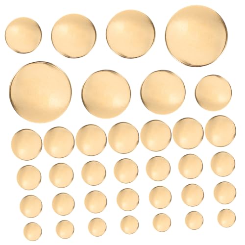 ARTIBETTER 80 Stück Vintage Kupferknöpfe Goldfarben Rund Metallknöpfe für Anzüge Uniformjacken Sportmäntel Langlebige Nähknöpfe mit Edlem Finish für DIY Kleidung und Restaurierung von Artibetter