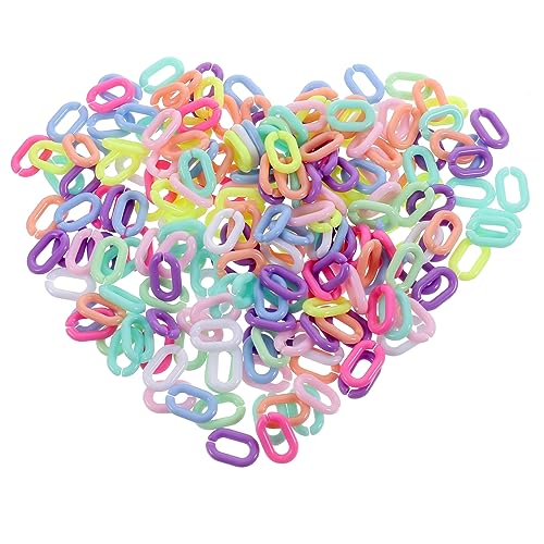 ARTIBETTER 800Stücke Acryl Kettenschnallen Offene Linkringe für DIY Geldbörsenketten Brillenkette Hosenkette Handyhalterungen Farben für Projekte und Bastelarbeiten ARTIBETTER 800Stücke Acryl Kettenschnallen Offene Linkringe für DIY Geldbörsenketten Brillenkette Hosenkette Handyhalterungen Farben für Projekte und Bastelarbeiten von Artibetter