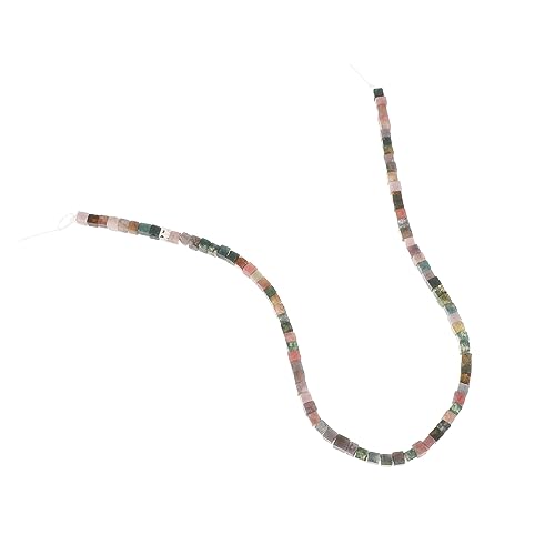 ARTIBETTER 85 Stück DIY Steinperlen Natürliche Quadratische Schmuckperlen für Armbandherstellung für Bastelprojekte und Schmuckdesign Handy Anhänger und Mehr von Artibetter