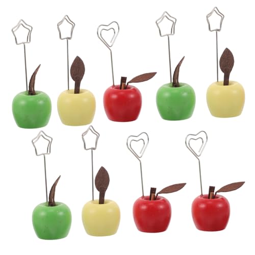 ARTIBETTER 9 Stück Teiliges Memo Clip Holz mit Apfel Design in Candy Farben Cliphalter für Fotos Notizen und Karten Dekorativer Tischständer für Büro Zuhause und Studio ARTIBETTER 9 Stück Teiliges Memo Clip Holz mit Apfel Design in Candy Farben Cliphalter für Fotos Notizen und Karten Dekorativer Tischständer für Büro Zuhause und Studio von Artibetter
