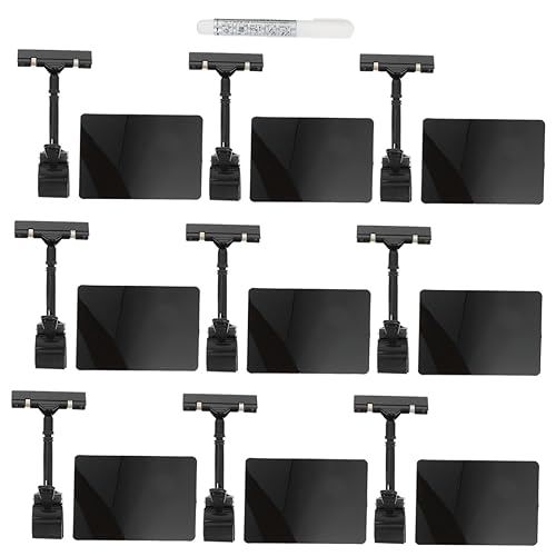 ARTIBETTER 9 Stück Wasserdichte Preisschildplatten Aus Pvc Selbstklebende Weiße Etiketten Für Die Küche Etikettenhalter Clip Löschbarer Schilderhalter Preistafelhalter Preisschild Mit von Artibetter