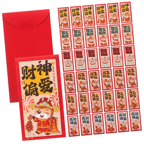 ARTIBETTER 90 Stück Chinesisches Neues Jahr Rotes Paket Frühlingsfest Rote Pakete Mond -neujahrsgeldtasche Traditionelle Chinesische Papier von Artibetter