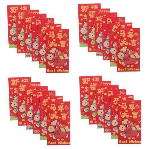 ARTIBETTER 90 Stück Kreative Chinesische Neujahrs-rotumschläge mit Pferdemotiv Stabile Papier-hongbao für Familienfeiern Nachhaltige Geldgeschenke und Festliche Dekorationen ARTIBETTER 90 Stück Kreative Chinesische Neujahrs-rotumschläge mit Pferdemotiv Stabile Papier-hongbao für Familienfeiern Nachhaltige Geldgeschenke und Festliche Dekorationen von Artibetter