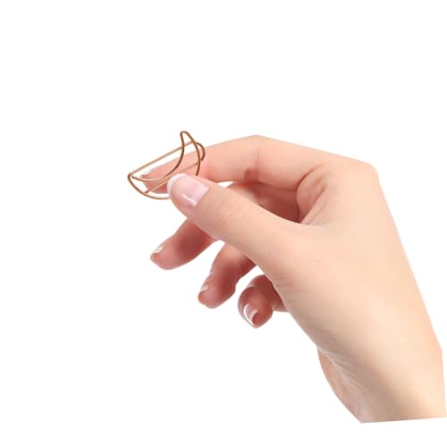 ARTIBETTER 90 Stück Teiliges Dekorative Mond Förmige Metall Büroklammern Vielseitige Lesezeichen und Memo Clips zu Papier für Schule Büro und Zuhause in Gold Roségold und Silber ARTIBETTER 90 Stück Teiliges Dekorative Mond Förmige Metall Büroklammern Vielseitige Lesezeichen und Memo Clips zu Papier für Schule Büro und Zuhause in Gold Roségold und Silber von Artibetter