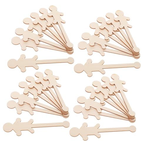 ARTIBETTER 90 Stück Teiliges Jungen Mädchen Formen Blanko DIY Holzscheiben für Handmalerei Bastelprojekte Feiertagsdekoration Natürliche Holzoptik von Artibetter