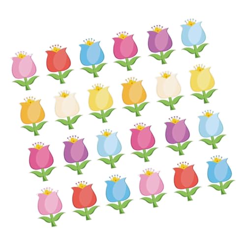 ARTIBETTER 90-teiliges Blumen-ausschnittset: Papierausschnitte Mit Frühlingstulpen Und Bunten Blumen, Bastelset Für Diy-projekte, Klassenzimmer-dekorationen, Pinnwände- von Artibetter