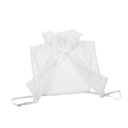 ARTIBETTER Abnehmbare Damen Rüschenfalscher Kragen Aus Komfortablem Stoff Eleganter Weißer Fake Collar Für Büro Alltag Und Festliche Anlässe von Artibetter