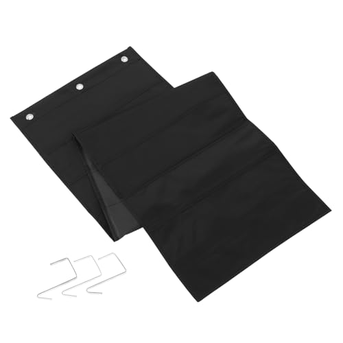ARTIBETTER Aktentasche Organisator Für Papierakten Wandmontierte Aufbewahrungstasche Wandorganisator Oxford-aufbewahrungstasche Büroorganisation Haushalts-hängetasche Oxford-stoff Black von Artibetter
