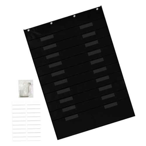 ARTIBETTER Aktentasche Satzstreifenhalter Taschenkalender Für Das Klassenzimmer Tagesplan Taschendiagramm Ordnerhalter Verhaltensdiagramm Für Den Unterricht Wandtasche Wandordner Black Metall von Artibetter