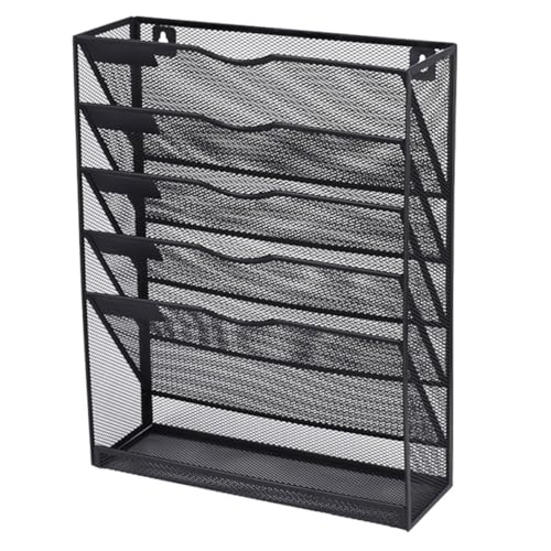 ARTIBETTER An Der Wand Montiertes Aktenregal Pretty Holds Wandhalter Aktenordnerhalter An Der Wand Montierter Zeitschriftenständer Aktenhalter Wand Organizer Für Das Büro Hängende von Artibetter