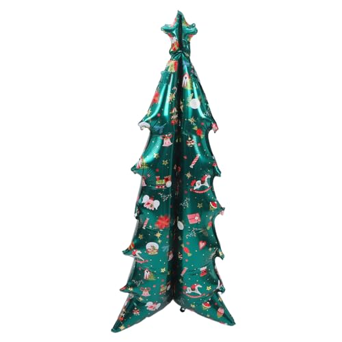 ARTIBETTER Aufblasbare Weihnachtsbaumballons Farbenfrohe Ferienballondekoration Weihnachtsbaumballon Zum Feiern Weihnachtsfeier-layout-requisite Urlaubsparty Ballon Aluminiumfolie Grün von Artibetter