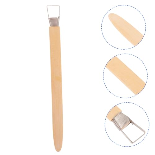 ARTIBETTER Bambusschaber Werkzeug aus Ton Herstellung Carving Keramikwerkzeuge Skulptur Modellierwerkzeug aus Keramik Töpferwerkzeug aus Keramik Tonbildzeuge Tonwerkzeuge Holz Beige von Artibetter