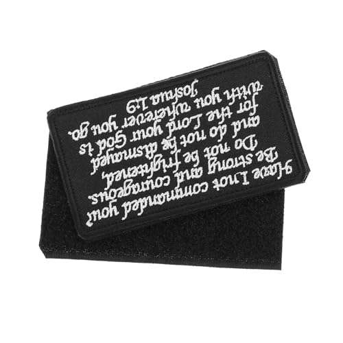 ARTIBETTER Bestickte Armband Bibel Patches Siehe Bibelvers Patch Bibelverse Patches Stickpatches Applikation Bestickter Patch Stoffpatches Aufnäher Schwarzer Stoff ARTIBETTER Bestickte Armband Bibel Patches Siehe Bibelvers Patch Bibelverse Patches Stickpatches Applikation Bestickter Patch Stoffpatches Aufnäher Schwarzer Stoff von Artibetter
