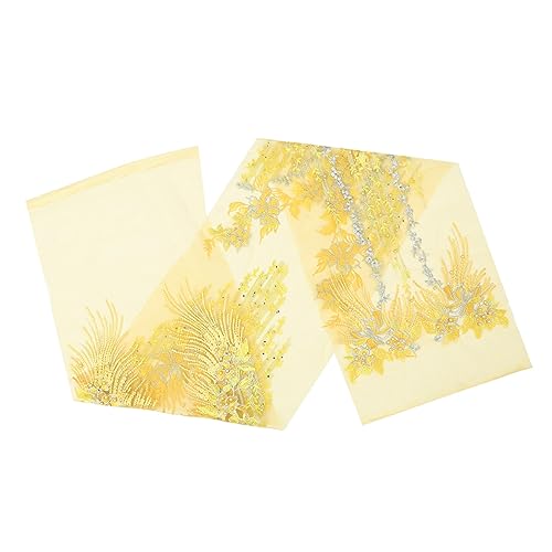 ARTIBETTER Bestickte Spitzenapplikation für Hochzeitskleider Eisenaufnäher Spitze Dekoration für DIY Projekte Kleider Taschen und Mehr Elegantem Langlebig und Vielseitig von Artibetter