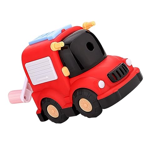 ARTIBETTER Bleistiftspitzer Bleistiftspitzer Für Klassenzimmer Skizzieren Zeichnung Anspitzer Vorschulkinder Schule Student Lustiger Bleistiftspitzer Auto Karikatur Rot Plastik von Artibetter
