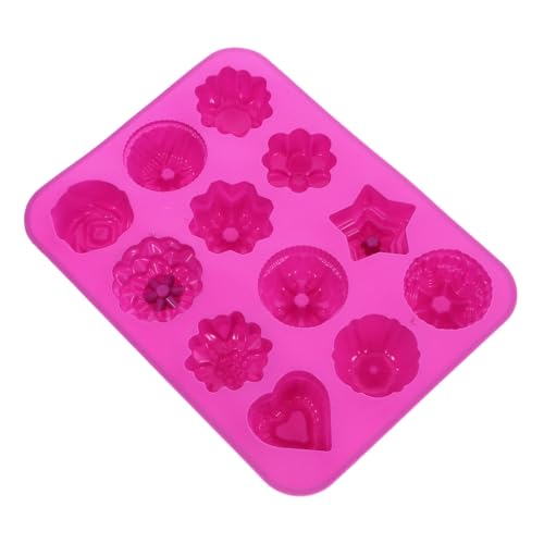 ARTIBETTER Blumenform Geleeform Silikonseifenformen Zur Seifenherstellung Silikonform Backformen Eiswürfelform Blumen Badebombenformen Backformen Formen Zuckerform Kieselgel Lila von Artibetter