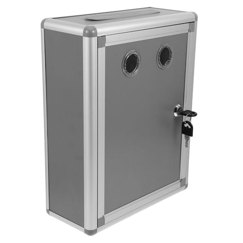 ARTIBETTER Box Box Briefkasten Mini mit Schloss modern Nachricht montieren montiert Anregung Slot Wand Briefpostbehälter Vorschlag: Sammelbehälter Postfach im Büro Light Grey ARTIBETTER Box Box Briefkasten Mini mit Schloss modern Nachricht montieren montiert Anregung Slot Wand Briefpostbehälter Vorschlag: Sammelbehälter Postfach im Büro Light Grey von Artibetter