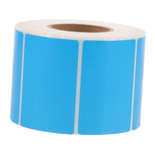 ARTIBETTER Bunte Thermotransfer-etiketten Selbstklebende Wasserfeste Ölresistente Aufkleberrolle für Thermodrucker Beschreibbar mit Stift für Büro Küche Milchtee-laden Blaue von Artibetter