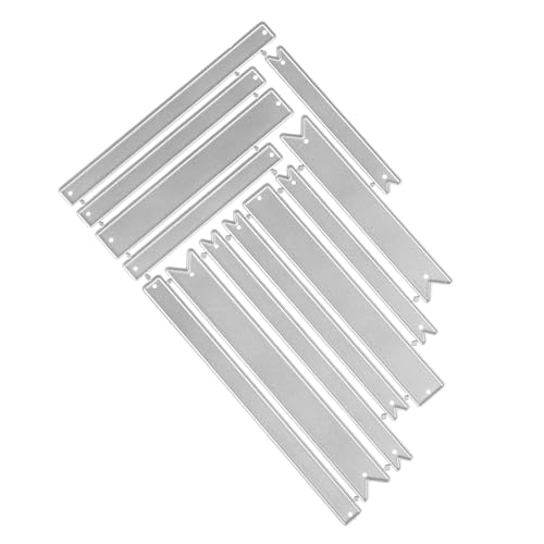 ARTIBETTER Carbon Steel Banner Stanzform Langlebige für Scrapbooking DIY Kartengestaltung Präge schablone für Banner Etiketten und Anhänger aus Papier und Kunststoff von Artibetter