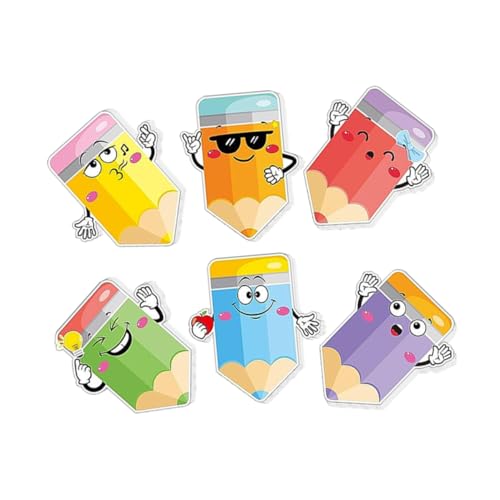 ARTIBETTER Cartoon Haftnotizen Praktische Büro Memo Pads im Bleistift Design Selbstklebend Wiederverwendbar für Notizen und Erinnerungen im Büro und Zuhause von Artibetter