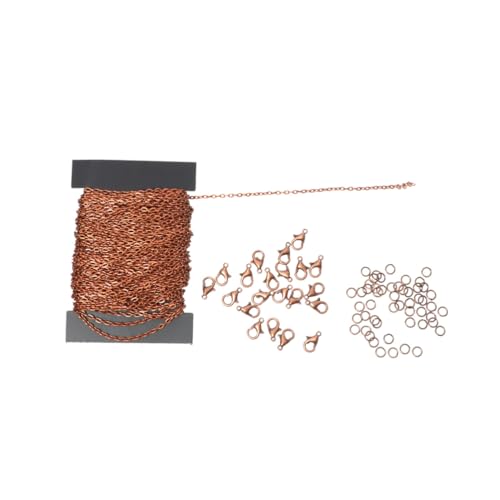 ARTIBETTER DIY Schmuckkette aus Eisen mit Modischem Karabinerverschluss Flache Kreuzglieder Langlebige Karabiner und Öffnungsringe für Damen Schmuckherstellung und Bastelprojekte von Artibetter