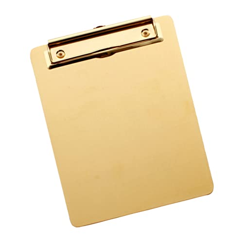 ARTIBETTER Dateispeicherblock Mini Halter Zwischenablage-ordner Papier Planke Schreibtafel Klemmbretter Büro Schreiben Von Zwischenablage A5 Zwischenablage Datei Zwischenablage Golden ARTIBETTER Dateispeicherblock Mini Halter Zwischenablage-ordner Papier Planke Schreibtafel Klemmbretter Büro Schreiben Von Zwischenablage A5 Zwischenablage Datei Zwischenablage Golden von Artibetter