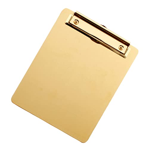 ARTIBETTER Dateispeicherblock Pflegeklemmbrett Klassenzimmer-Klemmbretter Schreiben von Zwischenablage Büro-Klemmbrett mit A4-Klemmbrett a4 büroklammer brett Papierhalter Klemmbrett Golden von Artibetter