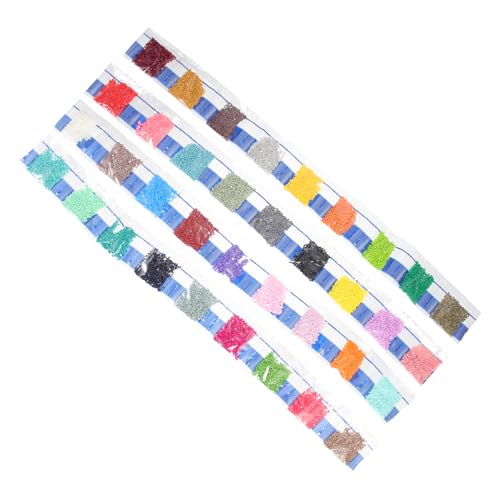 ARTIBETTER Dekorative Flachquadratische Diamantperlen Farben für DIY Kunstprojekte Abnehmbare Kristallperlen für Handarbeit und Bastelarbeiten von Artibetter