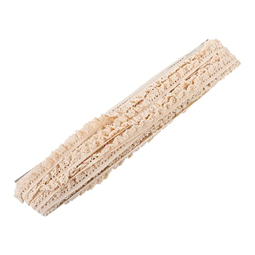 ARTIBETTER Dekoratives Baumwoll Spitzenband Yards Elastische Spitzenborte für Diy Hochzeitsfeiern Scrapbooking und Bekleidungsaccessoires Breit Hautfreundlich und Vielseitig Einsetzbar von Artibetter