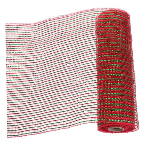ARTIBETTER Dekoratives Mesh Band Rot Grün Weihnachtsband für Geschenkverpackung DIY Kranz Schleife Basteln Festliche Dekoration ARTIBETTER Dekoratives Mesh Band Rot Grün Weihnachtsband für Geschenkverpackung DIY Kranz Schleife Basteln Festliche Dekoration von Artibetter