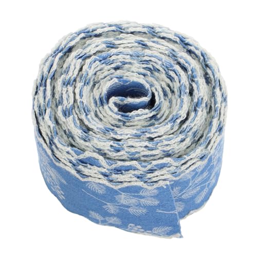 ARTIBETTER Denim Stoffband mit Weißer Spitzenkante Breit für DIY Kleidung Schuhe Stilvolle Haarschleifen Vielseitige Jean borte zum Basteln und Dekorieren ARTIBETTER Denim Stoffband mit Weißer Spitzenkante Breit für DIY Kleidung Schuhe Stilvolle Haarschleifen Vielseitige Jean borte zum Basteln und Dekorieren von Artibetter