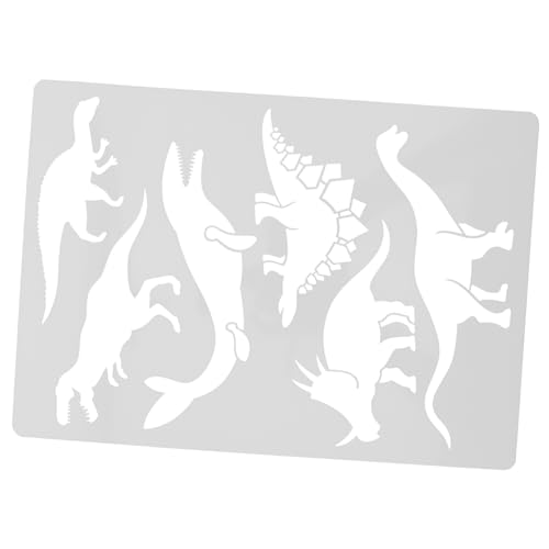 ARTIBETTER Dinosaurier-Zeichnungsvorlage dinosaurier kinderzimmer Schablone Dekorationen Party Dinosaurier -Geburtstagsfeier Dinosaurier-Vorlage Bastelvorlage Malvorlagen Plastik Weiß ARTIBETTER Dinosaurier-Zeichnungsvorlage dinosaurier kinderzimmer Schablone Dekorationen Party Dinosaurier -Geburtstagsfeier Dinosaurier-Vorlage Bastelvorlage Malvorlagen Plastik Weiß von Artibetter