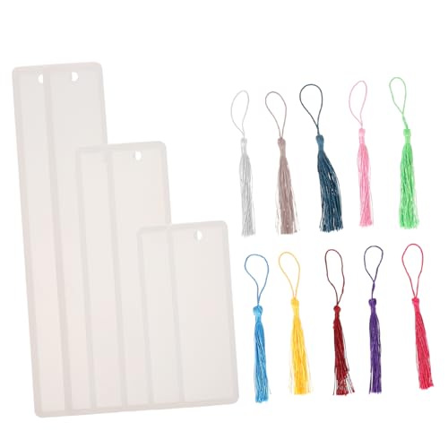 ARTIBETTER Diy Silikon Buchzeichen Gussformen Set Teilig für Quasten Anhänger Basteln mit Trockenblumen Perlen und Farben für Familie ARTIBETTER Diy Silikon Buchzeichen Gussformen Set Teilig für Quasten Anhänger Basteln mit Trockenblumen Perlen und Farben für Familie von Artibetter