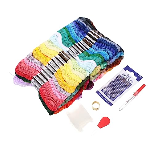 ARTIBETTER Diy Stickgarn Set Farben Zubehör für Kreuzstich Handstickerei Nähprojekte Multifunktionale Stickwerkzeuge für Anfänger und Fortgeschrittene von Artibetter