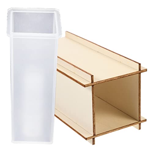 ARTIBETTER Diy Vase Gießform Rechteckig für Epoxidharz Blumentopf Herstellung Praktische Desktop Aufbewahrungsbecher Form für Wohnzimmer Dekoration und Diy Bastelprojekte von Artibetter