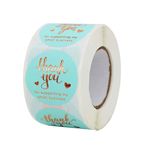 ARTIBETTER Etikett schwarzes Band seidenband ribbon present paper bag sealing supplies birthday geschenkverpackungen stickers stickers Danke Aufkleber Verpackungsaufkleber Kraftpapier Blue von Artibetter