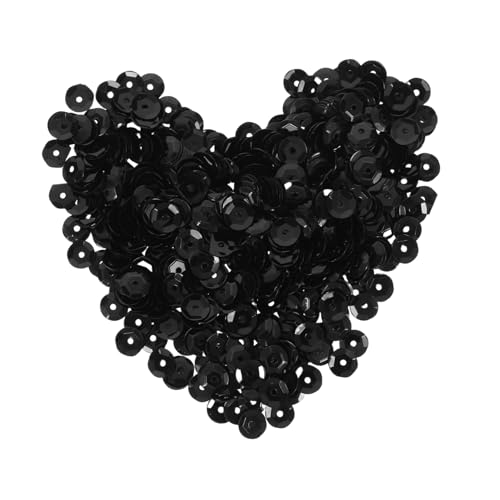ARTIBETTER Farbenfrohe Paillettenperlen Blenden Basteln Funkeln Pailletten Für Bastelkinder Extra Feiner Glitzer Kunst Dekorationen Flitter Flache Runde Paillettenhandwerk Malen Schwarz ARTIBETTER Farbenfrohe Paillettenperlen Blenden Basteln Funkeln Pailletten Für Bastelkinder Extra Feiner Glitzer Kunst Dekorationen Flitter Flache Runde Paillettenhandwerk Malen Schwarz von Artibetter