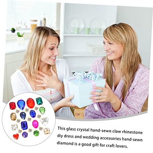 ARTIBETTER Glaskristall Strasssteine zum Aufnähen DIY Schmucksteine für Kleidung und Taschen Verschiedene Formen Modisch und Umweltfreundlich Dekoration für Kostüme und Accessoires von Artibetter