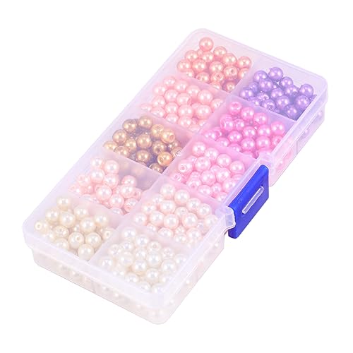 ARTIBETTER Glasperlen Diy Bastelperlen Pastellpink Vielseitige Perlen für Schmuckdesign und Heimdekoration für Bastelprojekte und von Artibetter