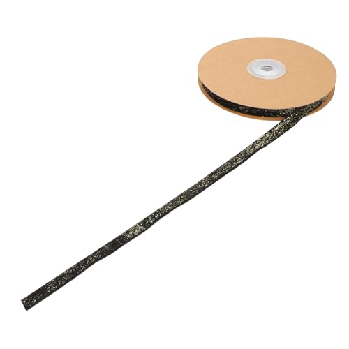 ARTIBETTER Glitzerband für Diy Handwerk Hochwertiges Schwarzes und Goldenes Samtband für Bekleidungsnähen und Heimdekoration ARTIBETTER Glitzerband für Diy Handwerk Hochwertiges Schwarzes und Goldenes Samtband für Bekleidungsnähen und Heimdekoration von Artibetter